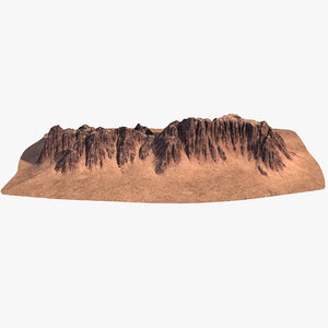 mountain ridge 3 3D model