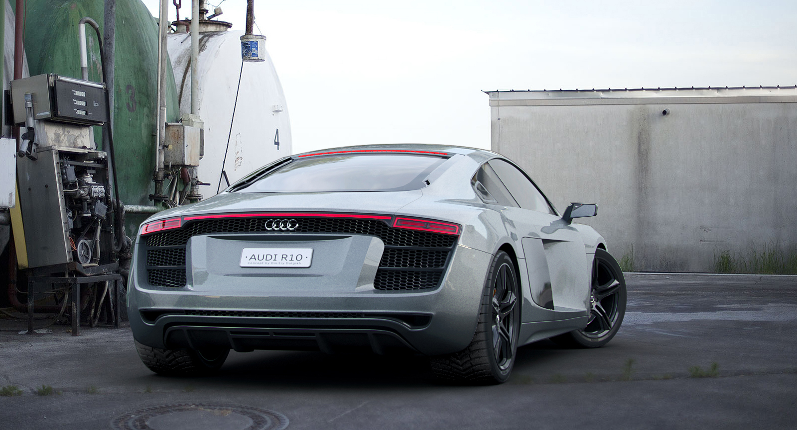 audi r10 concept 3d