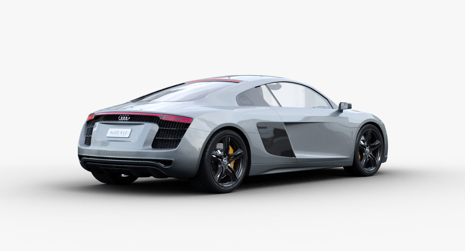 audi r10 concept 3d