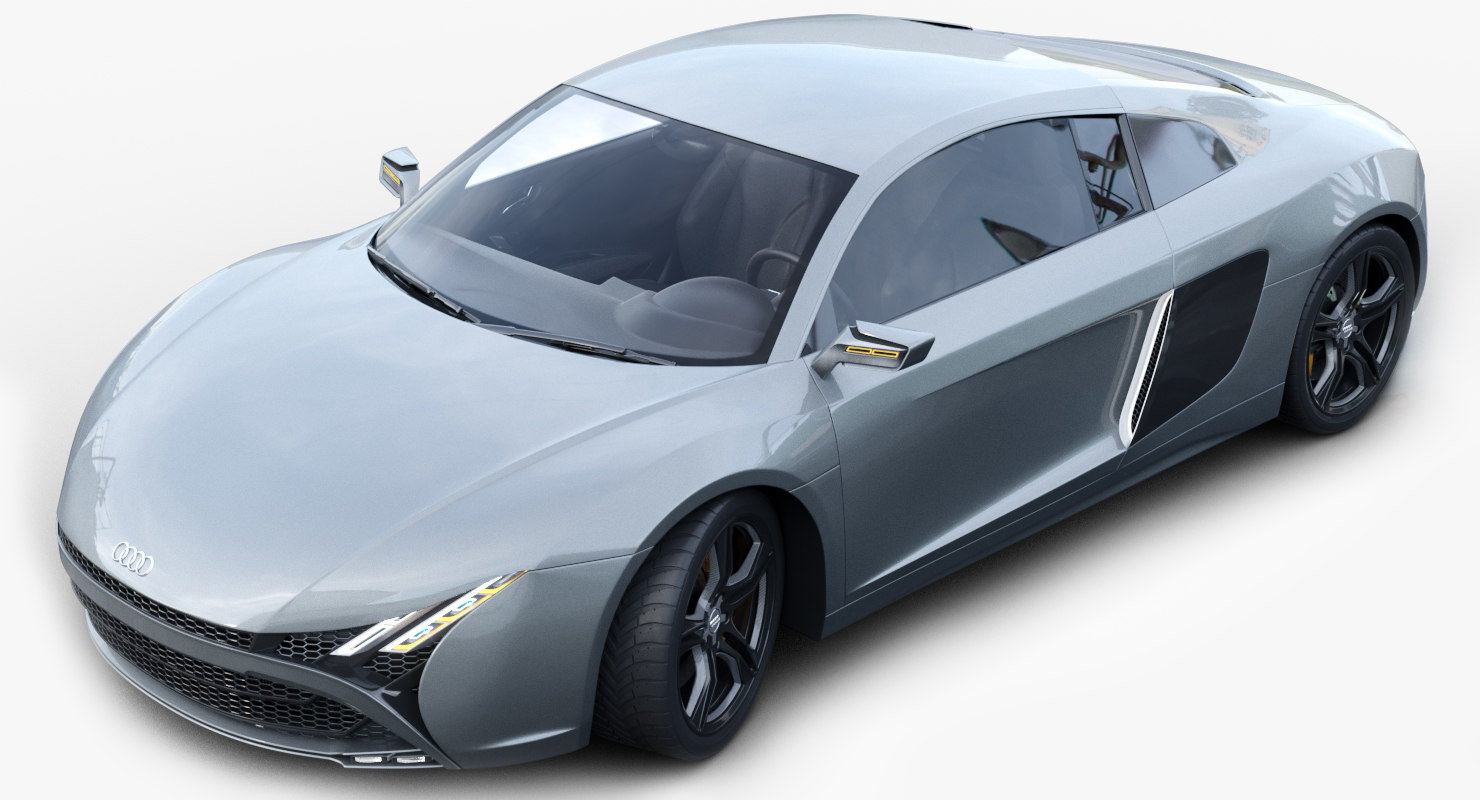 audi r10 concept 3d