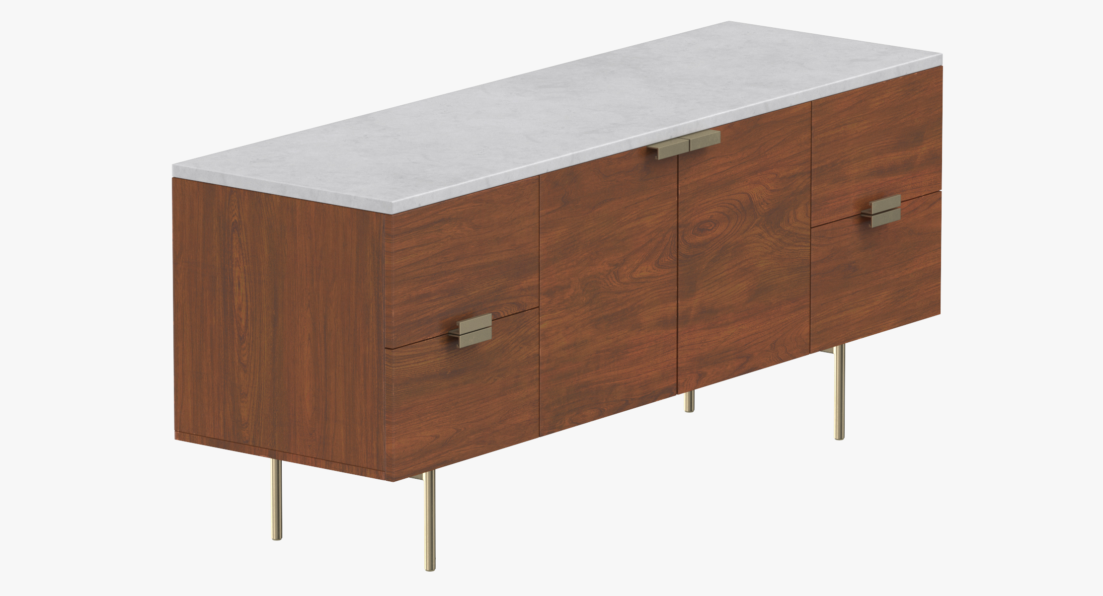 Mid Century Modern Credenzas 3d Modell Turbosquid 1253606