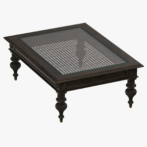 traditional coffee table 3D model