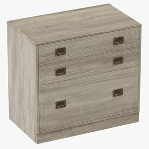 traditional filing cabinet 3D model
