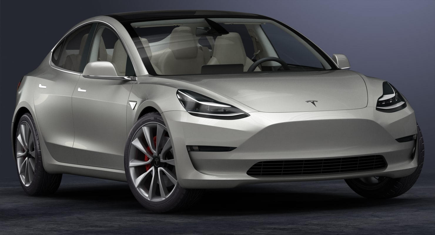 Modello 3D 2018 Tesla Model 3 - TurboSquid 1040645
