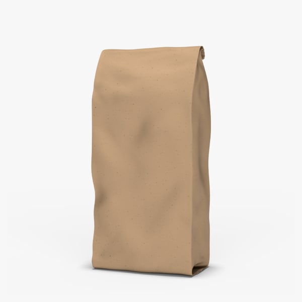 brown bag 3d obj