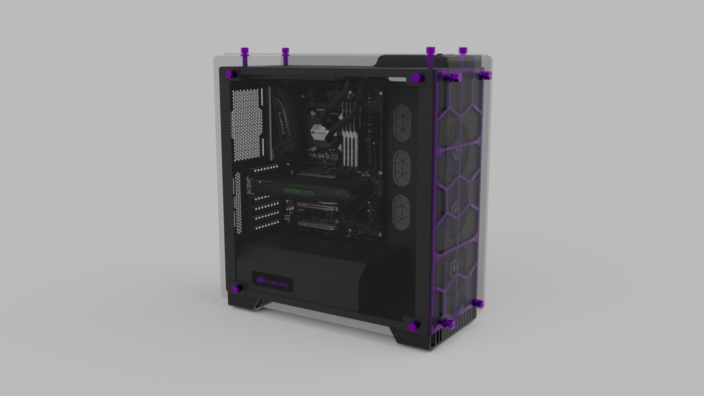 Gaming computer 3D model TurboSquid 1253762