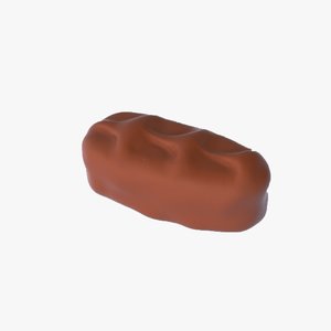 bounty chocolate bar 3D model
