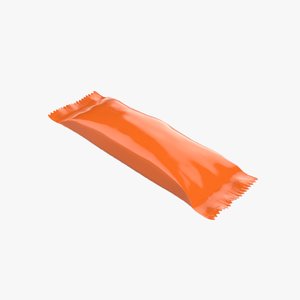 3D candy wrapper model