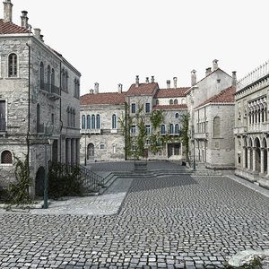 3D old town