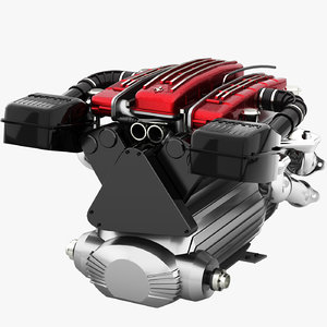v12 engine tipo f116 3D model