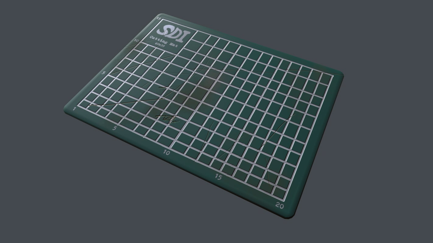 Cutting mat pbr 3D model TurboSquid 1254188