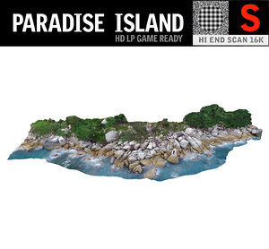 paradise island 3D model