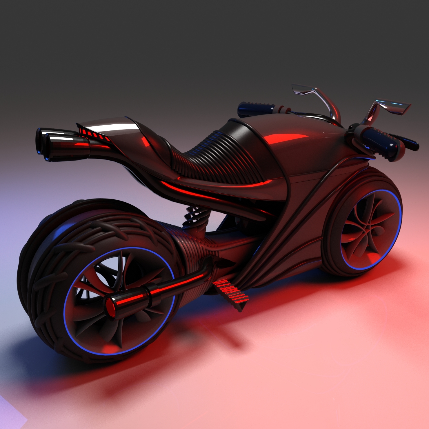 3D futuristic electric motorcycle model - TurboSquid 1254457