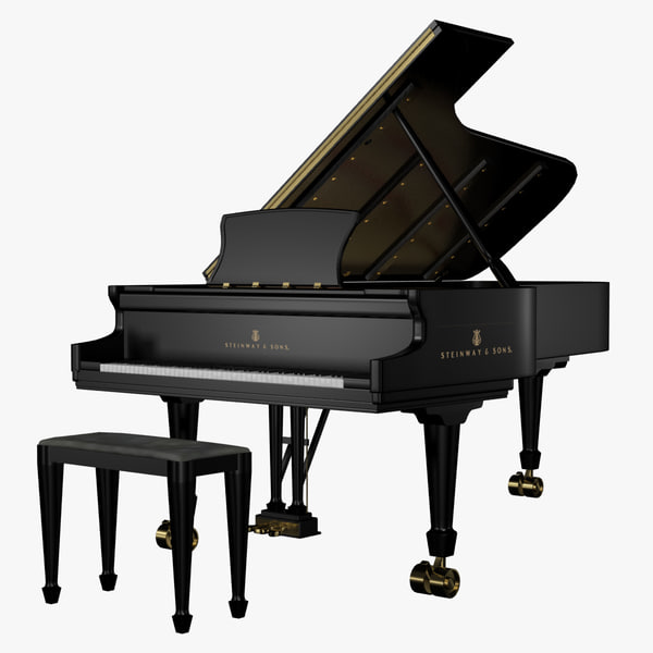 steinway concert piano 3d fbx