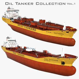 oil tankers 3D model