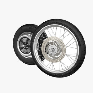 3D motorcycle wheel model