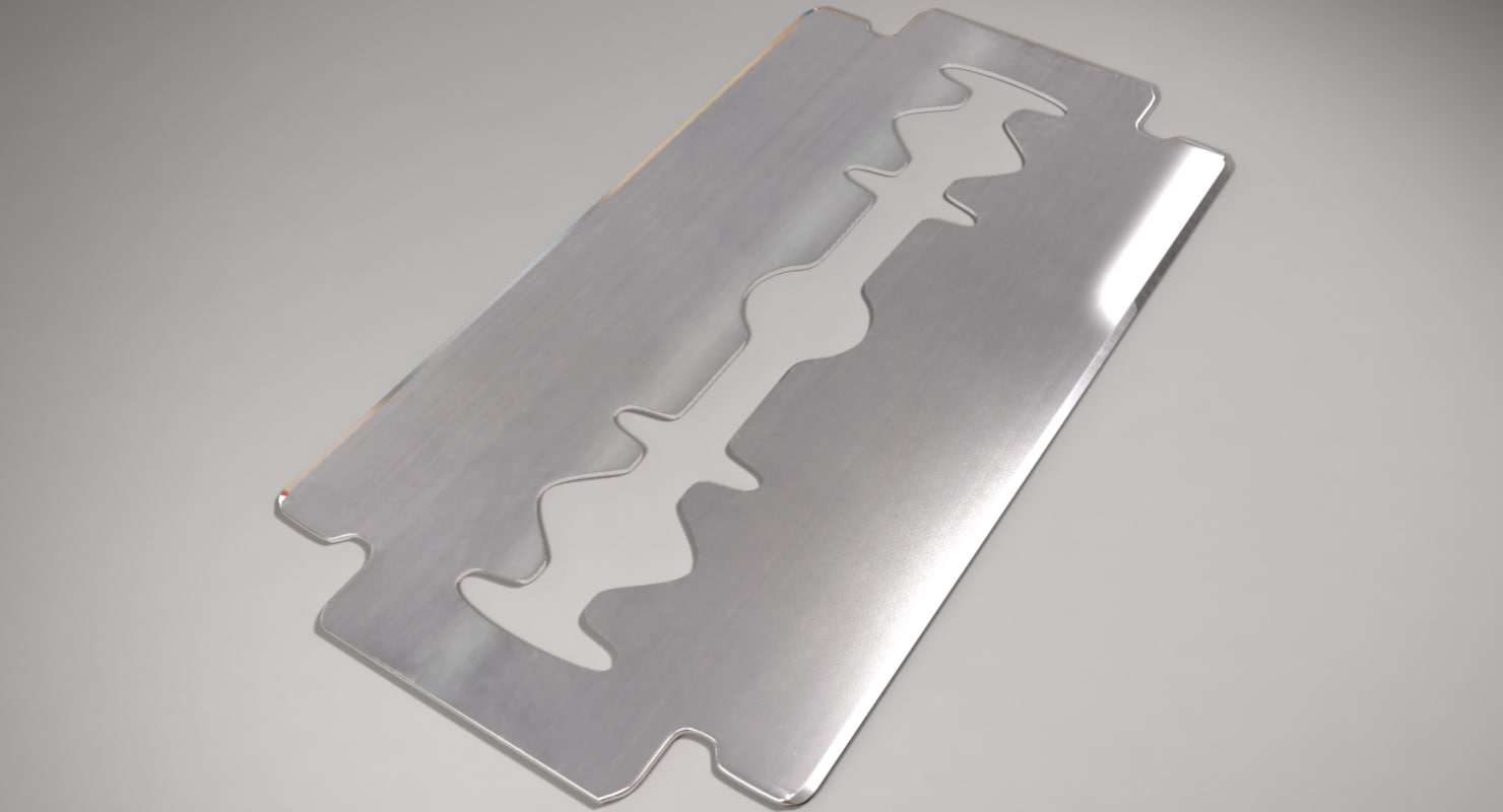 3d model razor blade