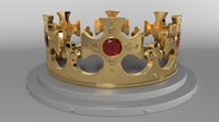gold crown 3D