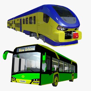 3D bus train