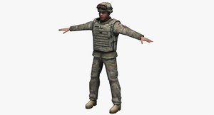 3D army infantry