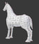 3D horse mesh