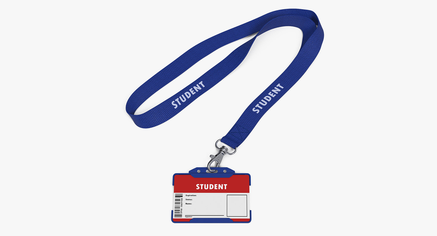 student card holder id  card Student TurboSquid 1255698 holder  3D model