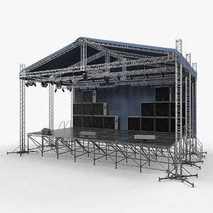 concert scene equipment model
