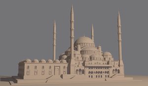 turkish mosque model