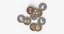 3D coins bitcoin eos