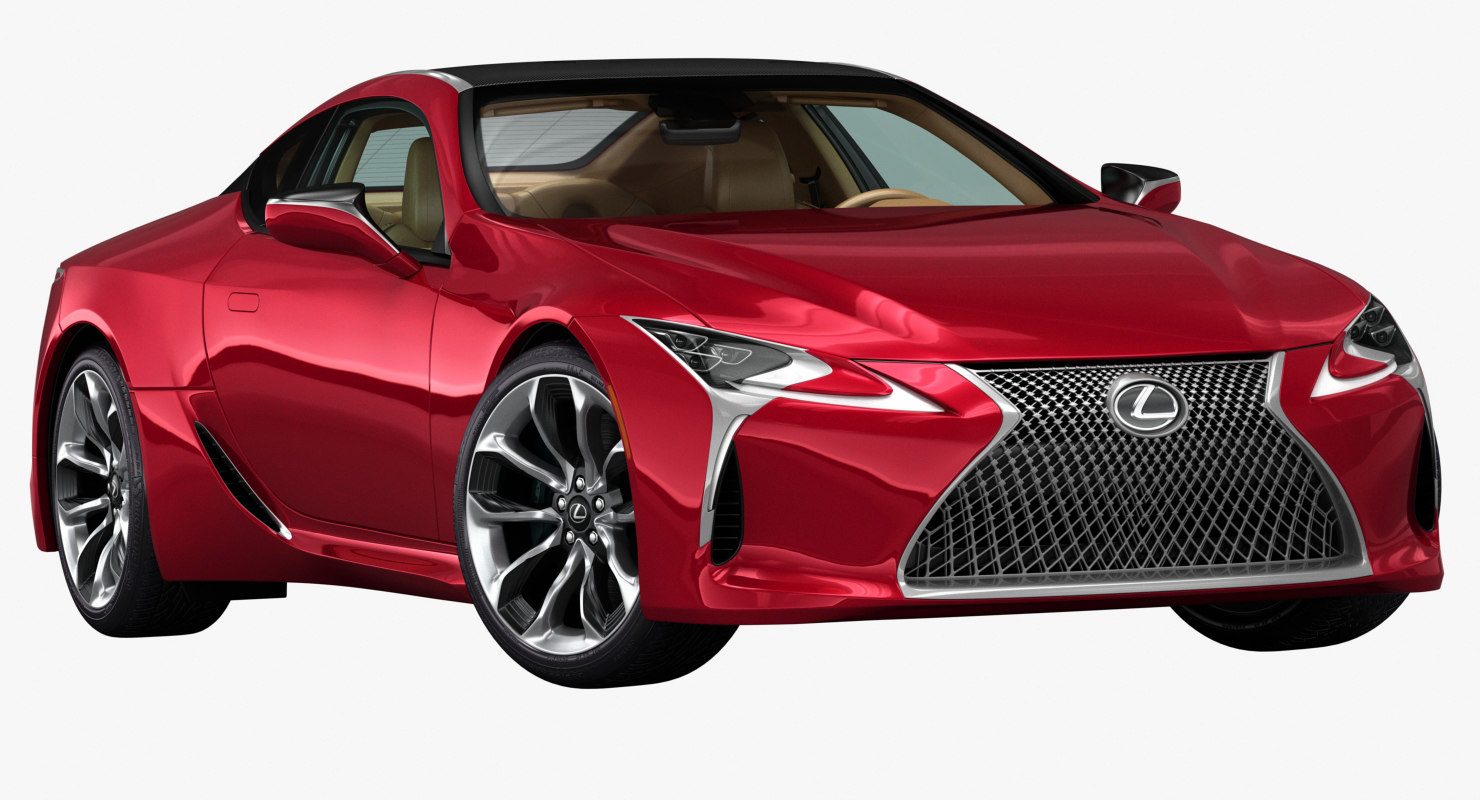 2017 lexus lc 500 3d model