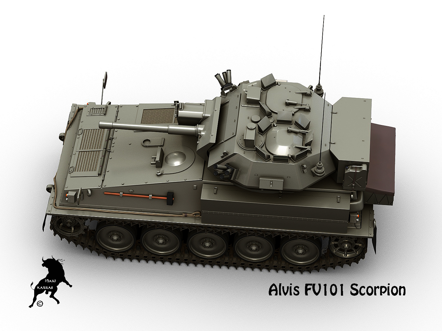 3D alvis fv101 scorpion model - TurboSquid 1255263