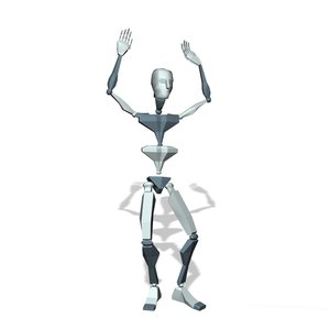 Stand hand up dancing