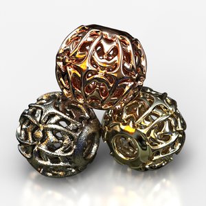 3D jewelry charm pa v1f model