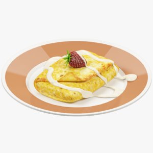 3D pancake plate model