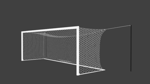 六角形のサッカーゴール Unity3dを含む 3dモデル Turbosquid