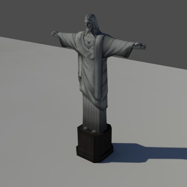 Modelo 3d Jesus Rio De Janeiro Turbosquid