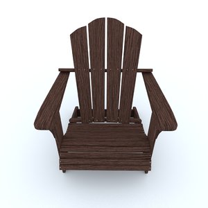 3D adirondack chair model