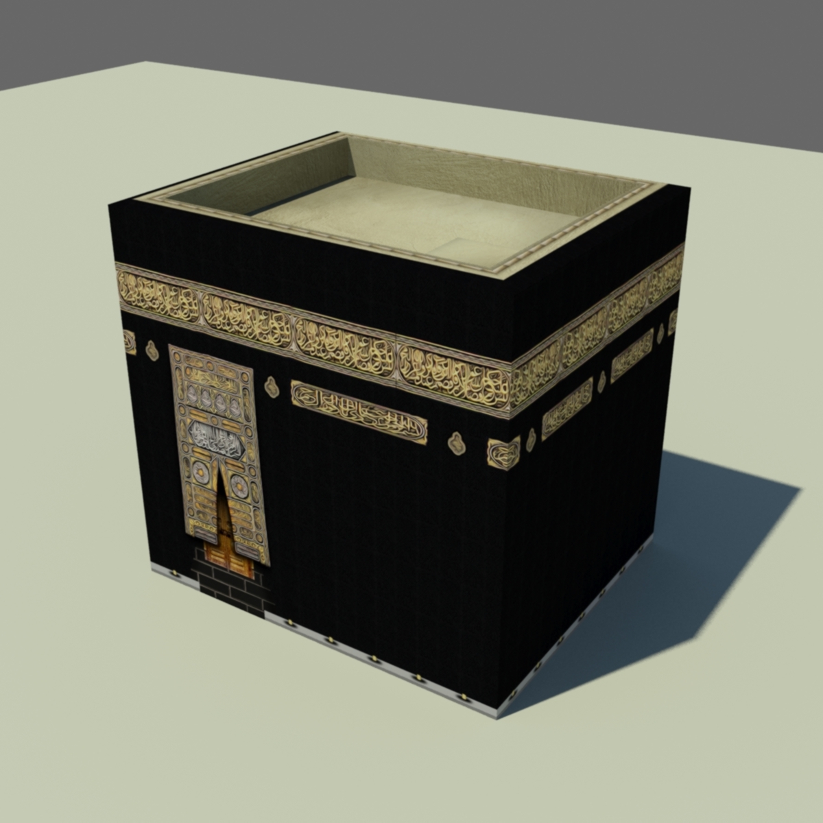 der kaaba schwarzer stein 3DModell TurboSquid 1255740