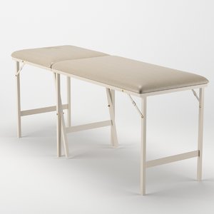 3D massage table model