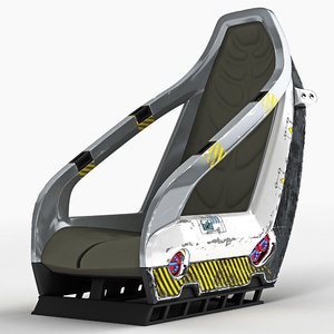 3D universal pilot seat model