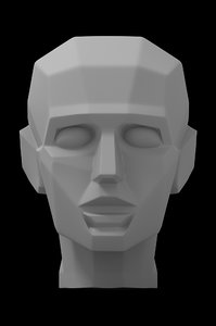 3D model gypsum head