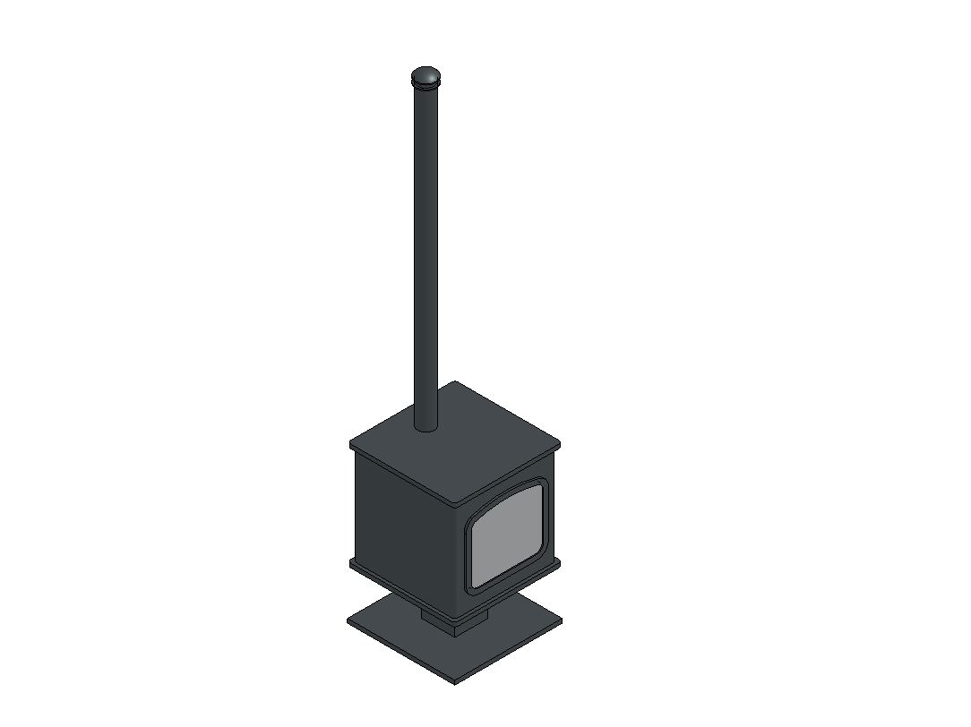 Building Revit Family Wood stove parametric