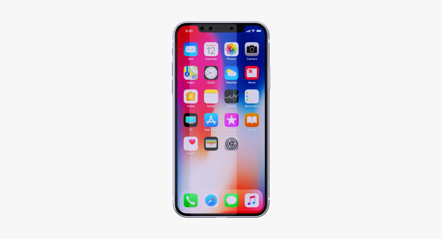 3D model apple iphone x