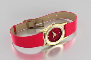 3D model trendy woman s watches