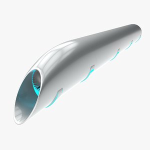 hyperloop concep vacum 3d obj