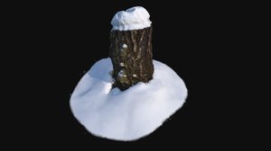 photoscan birch snow 2 3D model