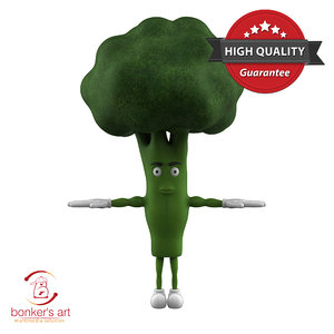 vegetable character 3D model