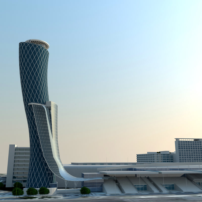 Capital gate buildings model - TurboSquid 1257424