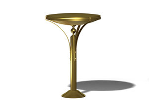 3D art deco table lamp