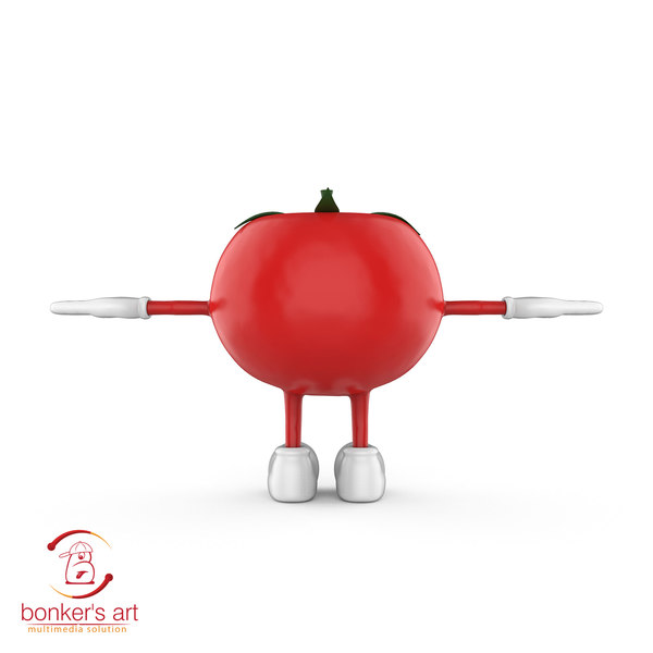 トマトキャラクター3dモデル Turbosquid